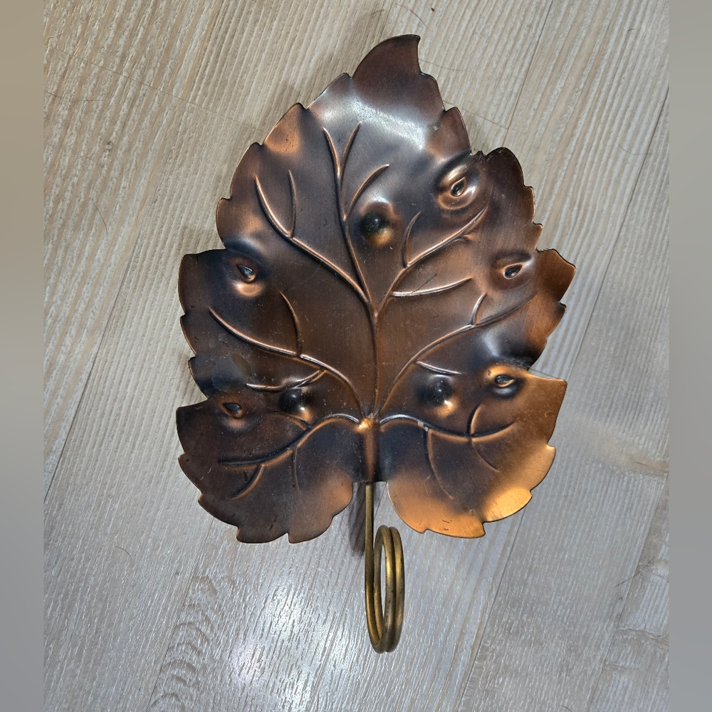 Coppercraft Guild Dish Copper Brass Metal Leaf